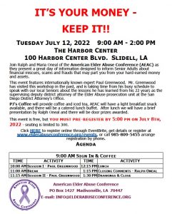 Read more about the article Elder Abuse Conference 7-12-22